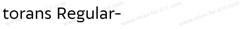 torans Regular字体转换